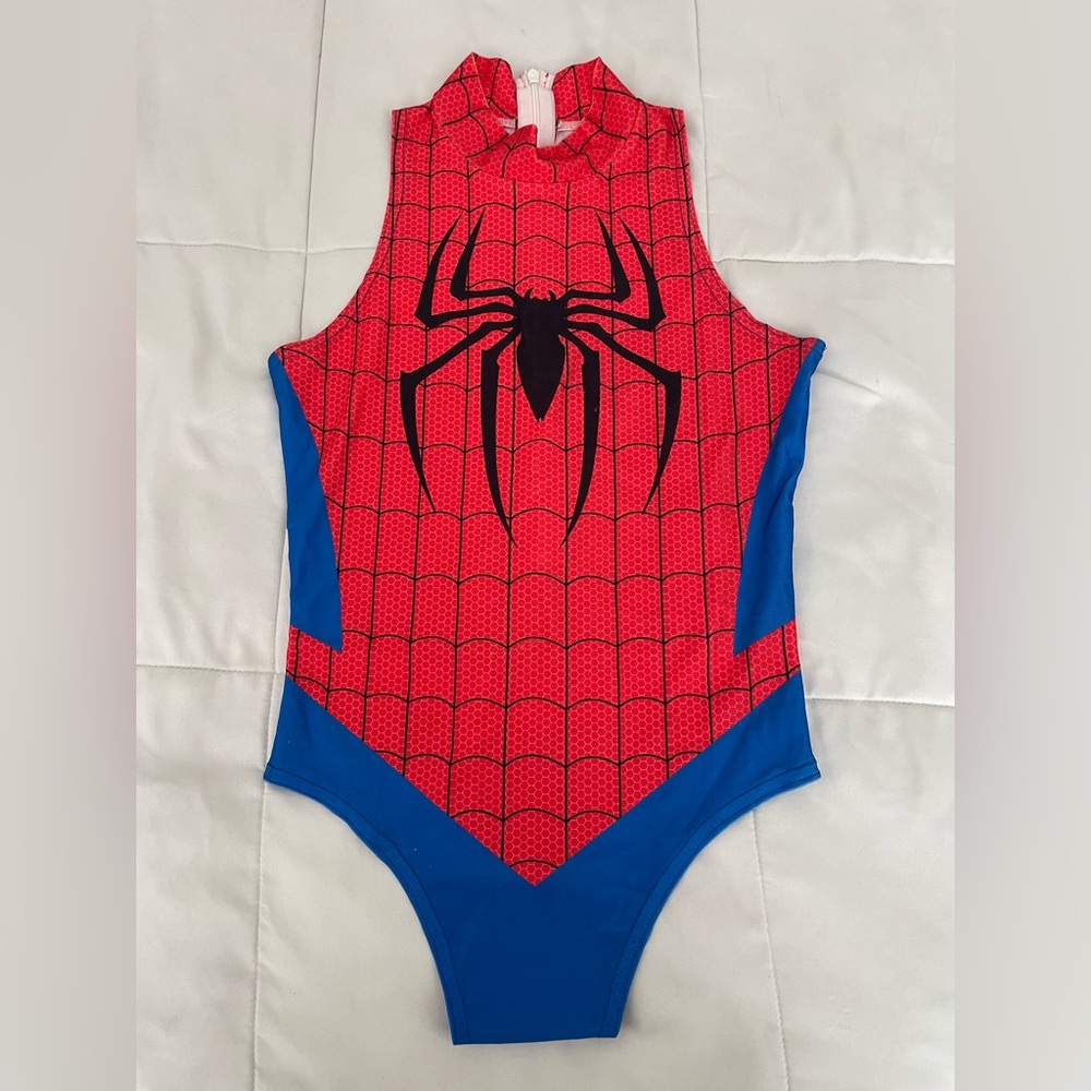 Red and Blue Spider-man Bodysuit